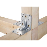 Перфорированный уголок ALBERTS усиленный,  оцинкованный 70х70х55х2,5мм, 336462