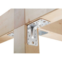 Перфорированный уголок ALBERTS усиленный,  оцинкованный 70х70х55х2,5мм, 336462