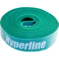 Лента (липучка) в рулоне Hyperline WASNR-5x25-GN ширина 25 мм, длина 5 м, зеленая 401695
