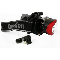 Налобный фонарь Camelion LED5382, черный, COB, 4 режима, 3XLR03 в комплекте, пластик, блистер 13366