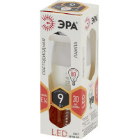 Светодиодная лампа ЭРА LED B35-9W-827-E14, свеча, теплый Б0027969