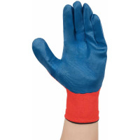 Вязаные нейлоновые перчатки с нитриловым покрытием Gigant, размер 10, G-032 (Россия)