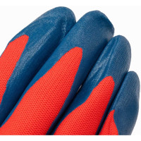 Вязаные нейлоновые перчатки с нитриловым покрытием Gigant, размер 10, G-032 (Россия)