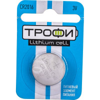 Элемент питания Трофи CR2016-1BL Б0003648