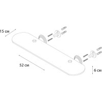 Стеклянная полка FIXSEN LUKSOR 71603B