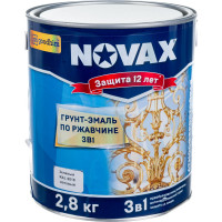 Грунт-эмаль Goodhim NOVAX 3в1 зеленый RAL 6018, матовая, 2,8 кг 39818