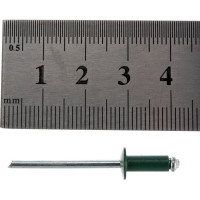 Заклёпка вытяжная зеленый мох 4,0\10 RAL 6005 150 шт качественный крепеж 0200513 КЧ