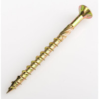 Конструкционный саморез ГОСКРЕП 6,0 x 80 желт.,потай TX30 10 шт. 14-0016530