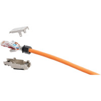 Коннектор NIKOMAX RJ45/8P8C под витую пару, полный экран, металлик NMC-RJ88SE2-NT-MT