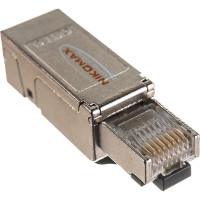 Коннектор NIKOMAX RJ45/8P8C под витую пару, полный экран, металлик NMC-RJ88SE2-NT-MT