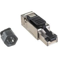 Коннектор NIKOMAX RJ45/8P8C под витую пару, полный экран, металлик NMC-RJ88SE2-NT-MT