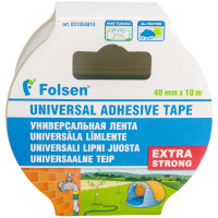 Тканевая влагоустойчивая лента FOLSEN 48мм x 10м, белая 051054810
