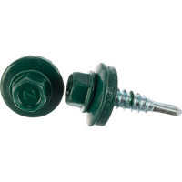 Кровельный саморез ГОСКРЕП 4.8х35 RAL 6005 зеленый мох, 60 шт. 2-0017430