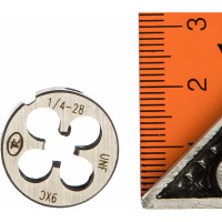 Дюймовая плашка ТехноСталь 1/4"-28 UNF 60 9ХС t254060
