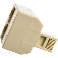 Разветвитель Cablexpert RJ45 8P8C джек 2x8P8C розетки US-12