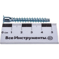 Винт-конфирмат Саморезик 6.4х50, потай, оцинк. 6-ти гр. 150шт DVIN-6.4/50-150