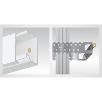 Нейлоновый дюбель ЕВРОПАРТНЕР PND-6F 6х40 с широким фланцем, 1000 шт 87316