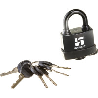 Навесной замок Аллюр ВС1Ч-375П черный пластик 3355