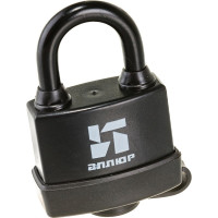 Навесной замок Аллюр ВС1Ч-375П черный пластик 3355