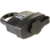 Навесной замок Аллюр ВС1Ч-375П черный пластик 3355