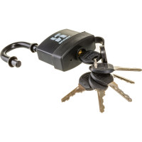 Навесной замок Аллюр ВС1Ч-375П черный пластик 3355