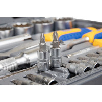 Набор инструмента 1/2 Dr и 1/4 Dr 82 предметов с 12 гранными головками KRAFT KT 700681