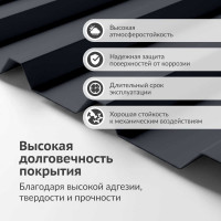 Эмаль для металлочерепицы KUDO RAL 7024 серый графит KU-07024R