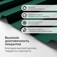 Эмаль для металлочерепицы KUDO RAL 6005 зеленый мох KU-06005R