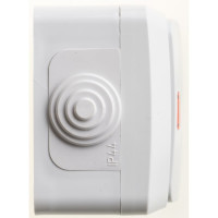 1-клавишный выключатель Systeme Electric Lexel Этюд Серый с подсветкой IP44, наружный BA10-045C