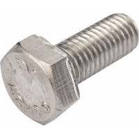 Болт с шестигранной головкой, с полной резьбой ЕВРОПАРТНЕР DIN 933 нержав. сталь, 10х25 мм, 4 шт. G2 1025 1