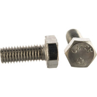 Болт с шестигранной головкой, с полной резьбой ЕВРОПАРТНЕР DIN 933 нержав. сталь, 8х20 мм, 6 шт. G2 2820 1