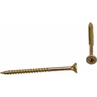 Шуруп Rusconnect CS 03035 с/нарез. д/дерева, потай, 3х35, 500 шт. Желтый цинк 310335