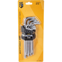 Набор ключей КВТ TORX КТ-9 Т10-Т50 79202
