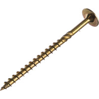 Шуруп Rusconnect CT 08120 с/нарез. д/дерева, прессшайба 8х120 50 шт. Желтый цинк 320812