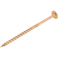 Шуруп Rusconnect CT 08140 с/нарез. д/дерева, прессшайба 8х140 50 шт. Желтый цинк 320814