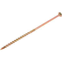 Шуруп Rusconnect CS 06160 с/нарез. д/дерева, потай, 6х160, 100 шт. Желтый цинк 310616