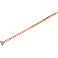 Шуруп Rusconnect CS 06160 с/нарез. д/дерева, потай, 6х160, 100 шт. Желтый цинк 310616