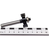 Фреза кромочная фальцевая с нижним подшипником серия 1023 (33x10x50 мм; хвостовик 8 мм) Росомаха 802308