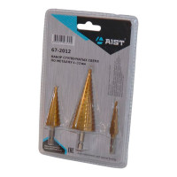 Набор ступенчатых сверл по металлу 3-30 мм AIST 00-00021144