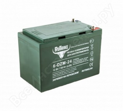 Rutrike тяговый гелевый аккумулятор 6-dzm-24 12v24a/h c2 021944