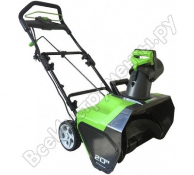 Greenworks снегоуборщик электрический ges13 51 см 1800w 2600507