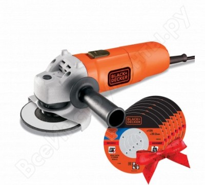 Black&Decker угловая шлифовальная машина, 125мм, 900вт g915-ru