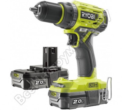 Ryobi аккумуляторная дрель-шуруповерт r18dd7-220s 5133004533