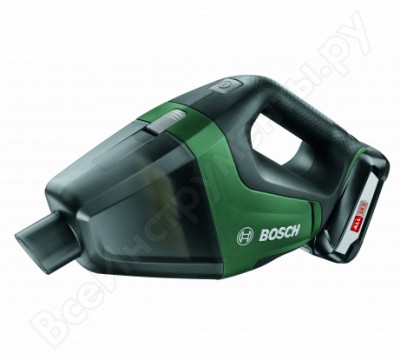 Bosch аккумуляторный ручной пылесос universalvac 18, 1 акб, ЗУ, 06033b9101