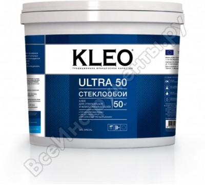 Kleo клей для стеклообоев, готовый 192 ultra 50