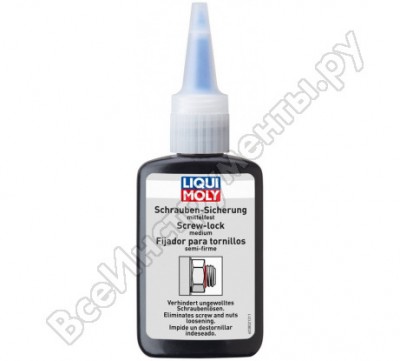LIQUI MOLY Ср-во д/фиксации винтов /ср.фикс./ Schrauben-Sicherung mittelfest /0,05л/ 3802