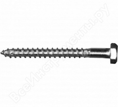 Tech-krep шуруп сантехнический din 571 с шестигр.гол.8х80 нерж.ст. а2 2шт 141817