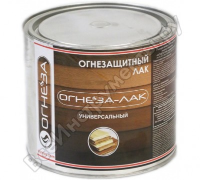 Огнеза огнезащитный лак огнеза-лак универсальный, матовый, бесцветный, ведро 2,4л 1,8 кг 105066