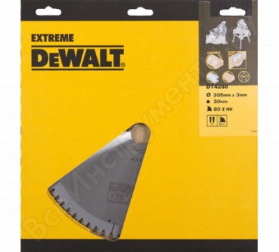 Dewalt диск пилн dt 4288 s40, 305x30x2,2,пр3мм,80зуб,д/шп,ал,пл