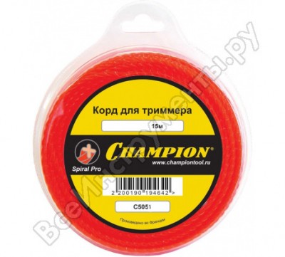 Champion корд трим. spiral pro 3.0мм *15м , c5051